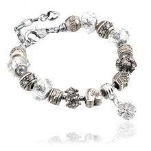 Load image into Gallery viewer, 13 Patterns Crystal Charm Bracelets&amp;Bangles for Women With Murano Glass Beads Bracelet Femme Love DIY Beads Bracelet Jewelry