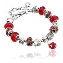 Load image into Gallery viewer, 13 Patterns Crystal Charm Bracelets&amp;Bangles for Women With Murano Glass Beads Bracelet Femme Love DIY Beads Bracelet Jewelry