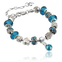 Load image into Gallery viewer, 13 Patterns Crystal Charm Bracelets&amp;Bangles for Women With Murano Glass Beads Bracelet Femme Love DIY Beads Bracelet Jewelry