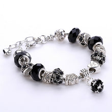 Load image into Gallery viewer, 13 Patterns Crystal Charm Bracelets&amp;Bangles for Women With Murano Glass Beads Bracelet Femme Love DIY Beads Bracelet Jewelry