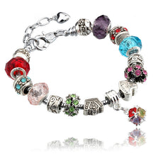 Load image into Gallery viewer, 13 Patterns Crystal Charm Bracelets&amp;Bangles for Women With Murano Glass Beads Bracelet Femme Love DIY Beads Bracelet Jewelry