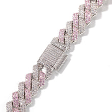 Carica l&#39;immagine nel visualizzatore di Gallery, 13mm 2Row Zircon Miami Cuban Link Necklace Accept custom color Luxury Copper Micro Paved CZ Cuban Chain 16/18/20/22/24inch
