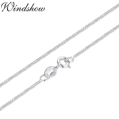 14-32 Sottile Sottile Puro Argento Sterling 925 Lato Curb Catena Collane Girocollo Per Le Donne Ragazza Gioielli kolye collier ketting 