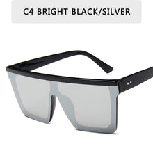 Load image into Gallery viewer, 15 colors Flat Top Sunglasses Men Women Brand Designer Square Shades Gradient Sun Glasses Men Cool One Piece UV400 Mirror