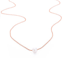 Load image into Gallery viewer, Visunion 316L Stainless Steel Necklace Exquisite Pearl Simple Rose Gold Color Link Chain Necklace Temperament Jewelry New Gift