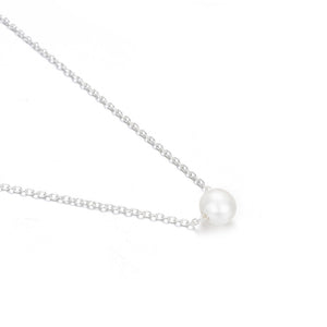 Visunion 316L Stainless Steel Necklace Exquisite Pearl Simple Rose Gold Color Link Chain Necklace Temperament Jewelry New Gift