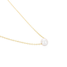 Load image into Gallery viewer, Visunion 316L Stainless Steel Necklace Exquisite Pearl Simple Rose Gold Color Link Chain Necklace Temperament Jewelry New Gift