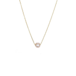 Visunion 316L Stainless Steel Necklace Exquisite Pearl Simple Rose Gold Color Link Chain Necklace Temperament Jewelry New Gift