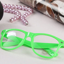 Load image into Gallery viewer, 16 Colors  Clear Len Geek Nerd Glasses Plain Mirror Eyeglasses Eyewear Eye Glasses Spectacle Plastic Frame