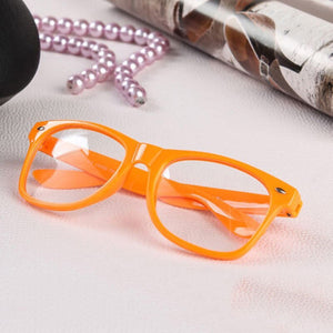 16 Colors  Clear Len Geek Nerd Glasses Plain Mirror Eyeglasses Eyewear Eye Glasses Spectacle Plastic Frame