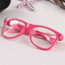 Load image into Gallery viewer, 16 Colors  Clear Len Geek Nerd Glasses Plain Mirror Eyeglasses Eyewear Eye Glasses Spectacle Plastic Frame