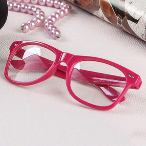 16 Colors  Clear Len Geek Nerd Glasses Plain Mirror Eyeglasses Eyewear Eye Glasses Spectacle Plastic Frame