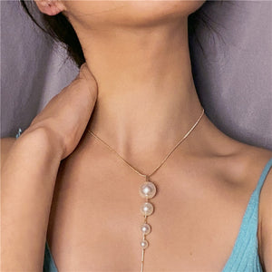 2020 Elegant Flower Pearl Choker Necklaces For Women Gold Coin Bow Knot Pendant Necklace Long Chain Jewelry Party Gifts