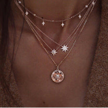 Load image into Gallery viewer, BOHO Bohemian Gold Necklaces For Women Coin Heart Flower Star Choker Pendant Necklace 2020 Ethnic Female Jewelry Gift