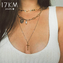 Load image into Gallery viewer, BOHO Bohemian Gold Necklaces For Women Coin Heart Flower Star Choker Pendant Necklace 2020 Ethnic Female Jewelry Gift