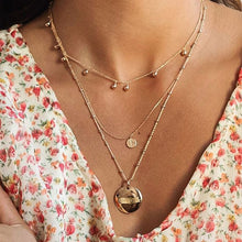 Load image into Gallery viewer, BOHO Bohemian Gold Necklaces For Women Coin Heart Flower Star Choker Pendant Necklace 2020 Ethnic Female Jewelry Gift