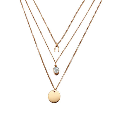 Bohemian Shell Multi layer Necklaces For Women Girl Fashion Gold Sliver Color Long Moon Pendant Necklace Collar Jewelry