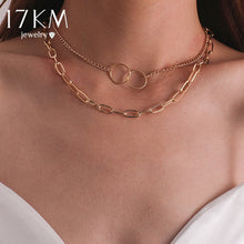 Load image into Gallery viewer, Fashion Gold Moon Star Coin Necklace For Women Bijoux Heart Choker Long Pendants Necklaces 2020 Geometric Vintage Jewelry