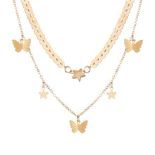 Carica l&#39;immagine nel visualizzatore di Gallery, 17KM Fashion Multi Layer Lock Portrait Pendants Necklaces For Women Gold Metal Key Heart Necklace New Design Jewelry Gift