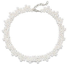 Load image into Gallery viewer, Flower Pearl Necklaces For Women Party Bow Knot Pendant Necklace Fashion Choker Elegant Flower Jewelry Gifts 2020