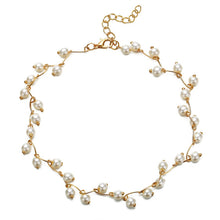Load image into Gallery viewer, Flower Pearl Necklaces For Women Party Bow Knot Pendant Necklace Fashion Choker Elegant Flower Jewelry Gifts 2020