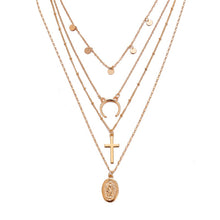 Load image into Gallery viewer, 17KM Multilayer Crystal Moon Necklaces &amp; Pendants For Women Vintage Charm Gold Choker Necklace 2020 Bohemian Jewelry Wholesale