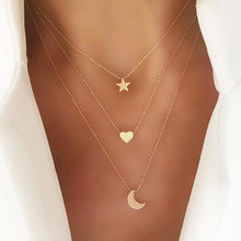 Carica l&#39;immagine nel visualizzatore di Gallery, New Multilayer Cross Gold Pendant Necklaces For Women Punk Letter Choker Necklace 2020 Fashion Words Jewelry Party Gift