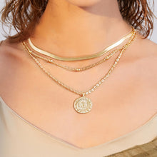 Carica l&#39;immagine nel visualizzatore di Gallery, New Multilayer Cross Gold Pendant Necklaces For Women Punk Letter Choker Necklace 2020 Fashion Words Jewelry Party Gift
