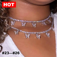 Carica l&#39;immagine nel visualizzatore di Gallery, New Multilayer Cross Gold Pendant Necklaces For Women Punk Letter Choker Necklace 2020 Fashion Words Jewelry Party Gift
