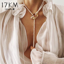 Load image into Gallery viewer, Vintage Pearl Necklaces For Women Fashion Multi-layer Shell Knot Pearl Chain Necklace 2020 NEW Coin Cross Choker Jewelry