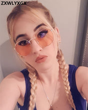 Load image into Gallery viewer, 18 colour Vintage Oval Small Metal Frame Sunglasses Women Brand Designer Sun Glasses Female Eyewear Oculos De Sol uv400