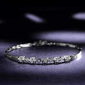 18K Gold Diamond Bracelet for Women K White Gold Natural Diamond Bangles Wedding Engagement Ceremony for Proposal Gift for Girl