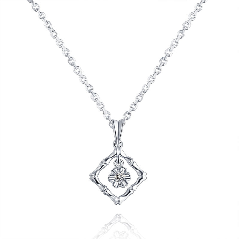 18K Gold Diamond Pendant Drop White Gold Diamond Necklace Set Pendant Rose Gold Gold Necklace Custom Authentic