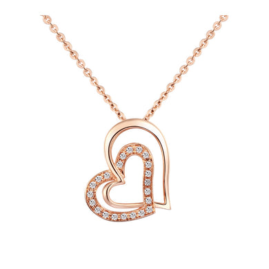 18K Gold Diamond Pendant White Gold Diamond Necklace Set Custom Rose Gold Necklace Pendant