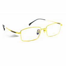 Load image into Gallery viewer, 18K Gold  Pure Titanium Full Rim Eyeglass Frames Men optical Rx able Glasses