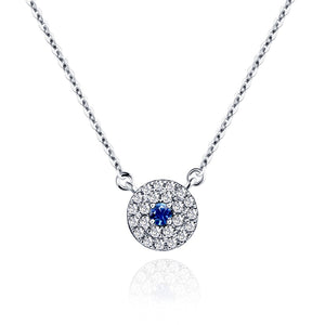 18K White Gold Sapphire Diamond Necklace Customized Set of Diamond Chain Necklace Rose Gold Gold Pendant