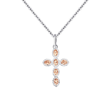 18K color gold necklace chain clavicle custom genuine and white rose gold platinum pendant