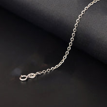 Carica l'immagine nel visualizzatore di Gallery, Bracciale in oro 18 carati Donna Ragazze Bianco Giallo Rosa Cavigliera Regalo semplice Genuino Reale Solido Puro Fine Bagles Party Classic 2017 Hot 