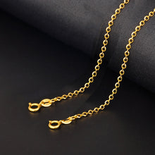 Carica l'immagine nel visualizzatore di Gallery, Bracciale in oro 18 carati Donna Ragazze Bianco Giallo Rosa Cavigliera Regalo semplice Genuino Reale Solido Puro Fine Bagles Party Classic 2017 Hot 