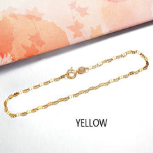 Load image into Gallery viewer, 18k Pure Gold Female Bracelets Fine Jewelry Four Clover Gift Girl Thin Trendy Solid 750 Real Bangle Party Good Nice Like True