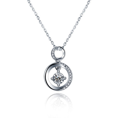 18k gold and white gold rose gold gold diamond necklace counter genuine custom platinum diamond clavicle pendant necklace
