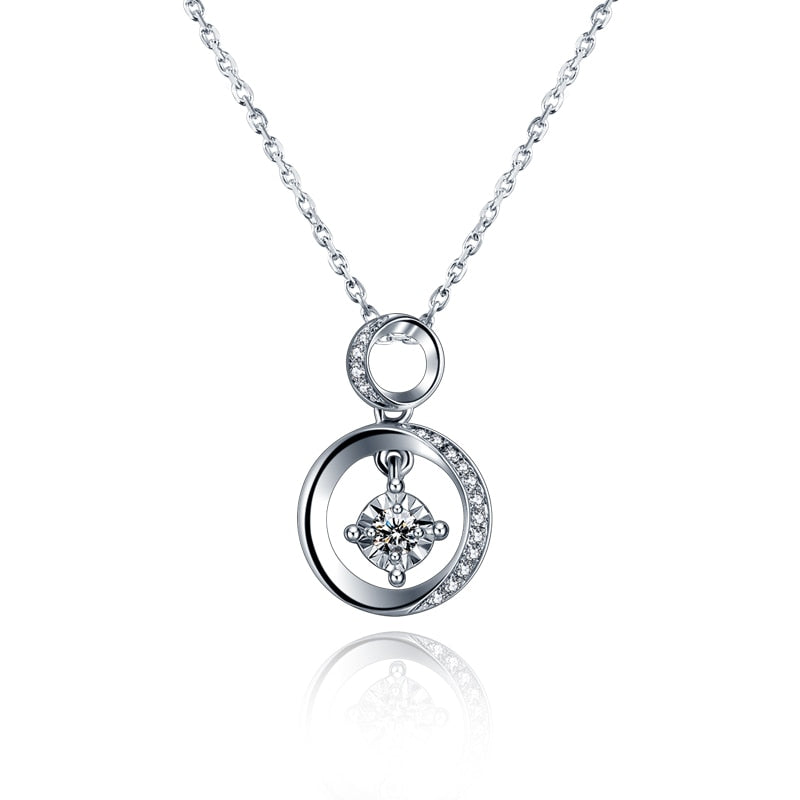 18k gold and white gold rose gold gold diamond necklace counter genuine custom platinum diamond clavicle pendant necklace