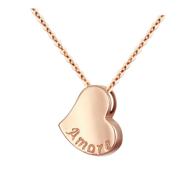 18k gold pendant heart-shaped personality set necklace private custom personality platinum necklace