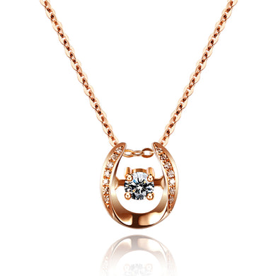 18k white gold diamond necklace genuine custom platinum gold chain clavicle chain pendant elegant authentic