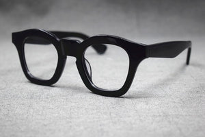 1960's Japan Handmade Italy Acetate Eyeglass Frames clear lens Glasses Myopia Rx able Full Rim