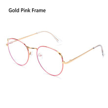 Load image into Gallery viewer, 1PC Cute Cat Ears Glasses Anti-Blue Light Eye Protection Ultra Light Round Circle Frame Eyewear Metal Gaming Computer Goggles