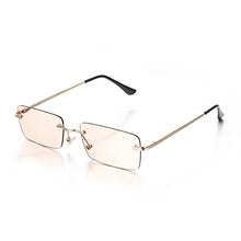 Load image into Gallery viewer, 1PC  Retro Rectangle Rimless Sunglasses Classic  Design Vintage Gradient Glasses Driving Eyewear