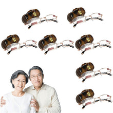 Load image into Gallery viewer, 1PC Mini Foldable Reading Glasses Metal Full Frame Case Eyeglass +1.00 to +4.00 gafas de sol очки солнечные женские