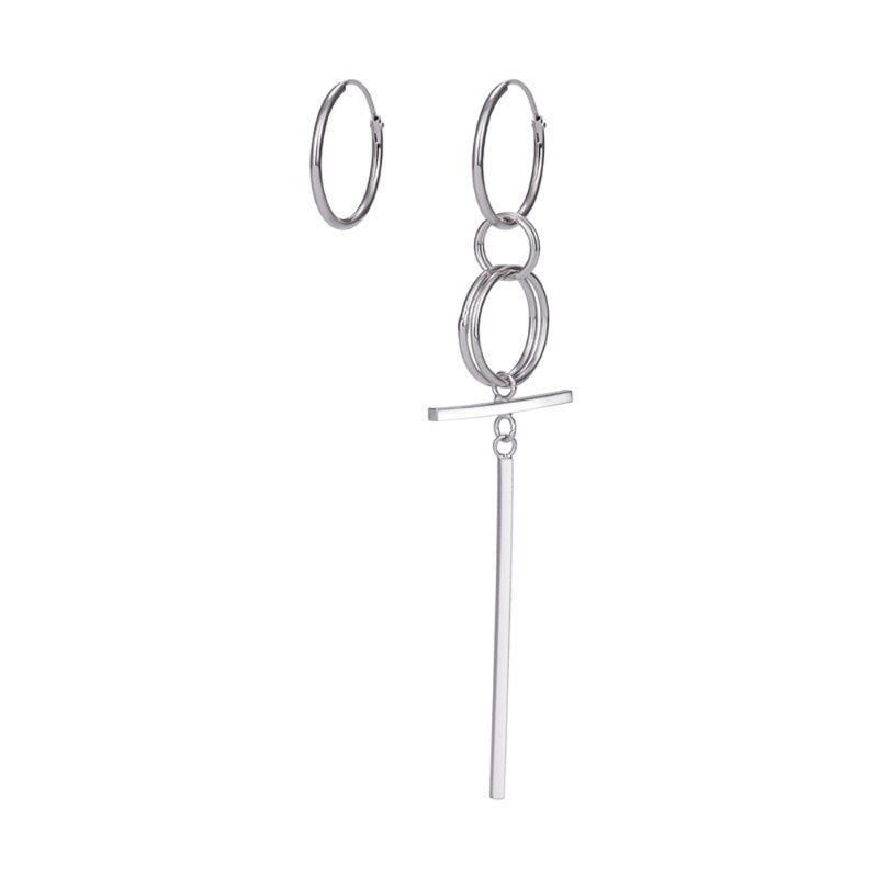 1PC New Korean Album V DNA Earrings Long Geometric stainless steel Jewelry Accessories 2018 Fashion Earrings