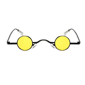 1PC Retro UV400 Mini Sunglasses Round Men Metal Alloy Frame Resin Lenses Gold Black Red Small Round Framed Sun glasses
